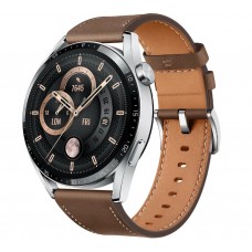 Умные часы Huawei Watch GT 3 Classic 46мм серебристый/коричневый